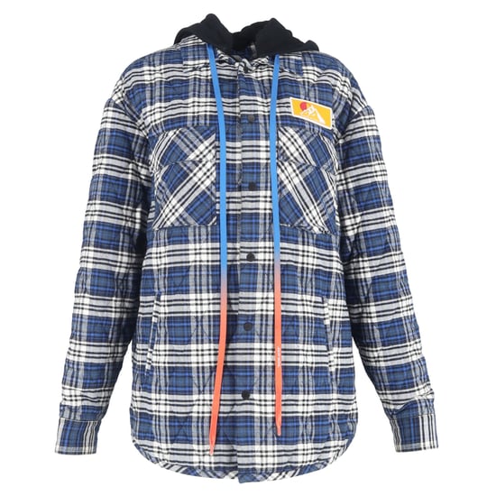 Off-White Overshirt Flanelljacka i Blått Bomull - Image 1