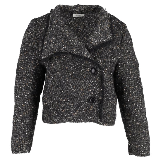 Isabel Marant Etoile Edith Tweed Jas in Zwart Wol - Image 1
