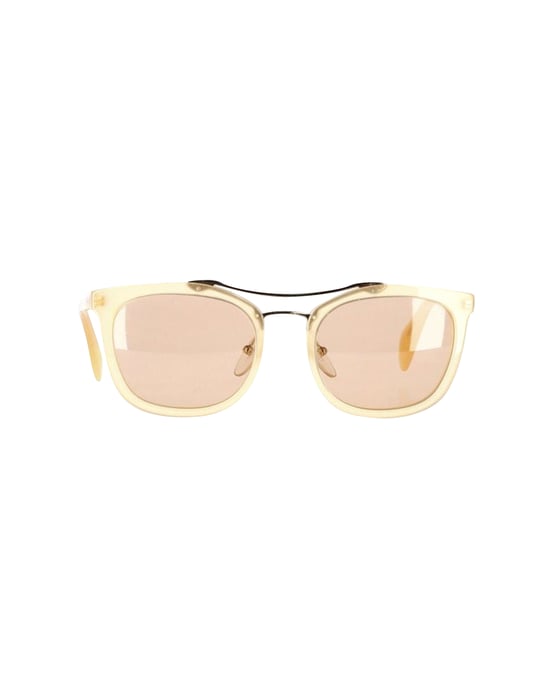 Prada Aviator Sunglasses in Beige Acetate - Image 1