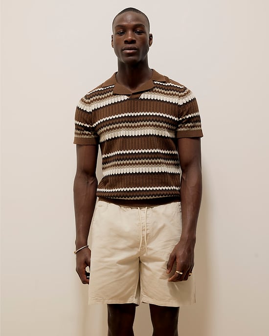 River Island Mens Shorts Beige Pull On - Image 1