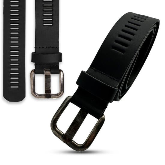 ARIESZZZ Riem unisex leder cognac zwart 2 pack - Image 6