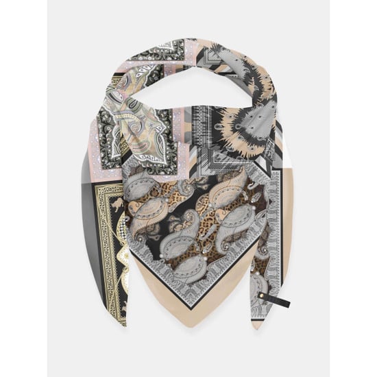 Mucho Gusto ® sjaal st. tropez grijs zwart luipaard - Image 1