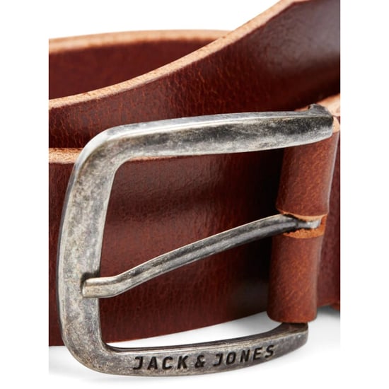 Jack & Jones Heren riem jacpaul leer roodbruin - Image 3