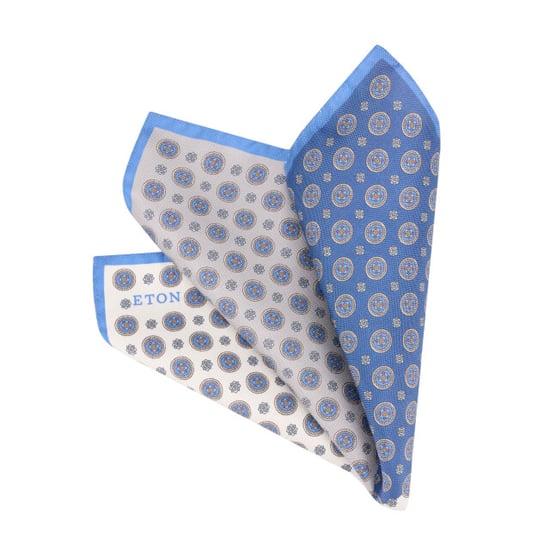 Eton Four sided silk pocket square - Image 2