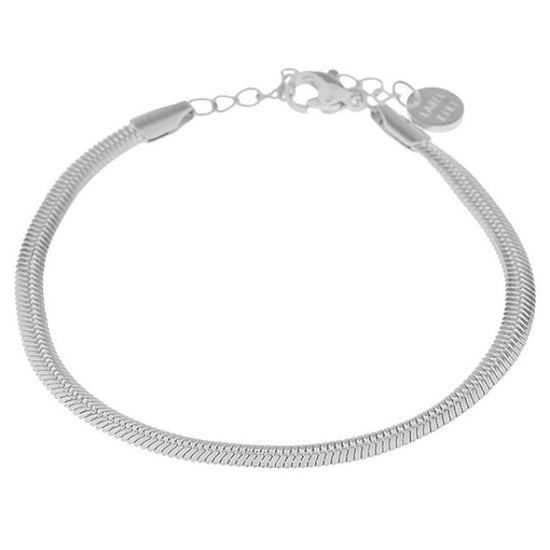Label Kiki Armband smooth snake silver - Image 1