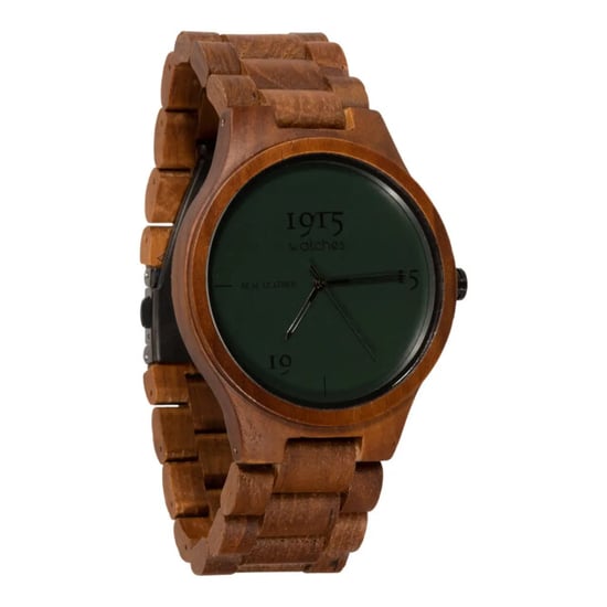 1915 Watches 1915 watch men real leather night green - Image 2