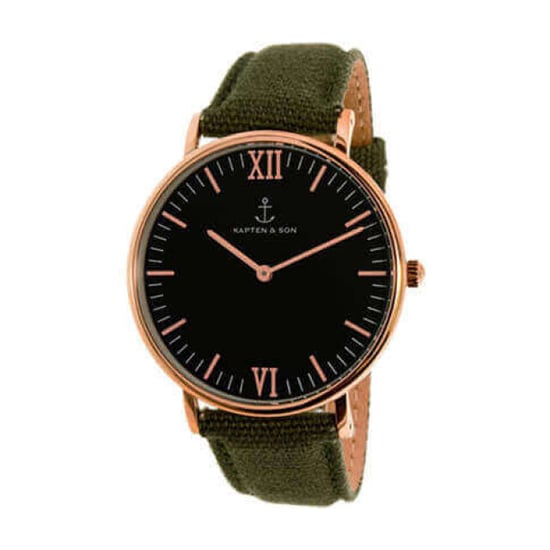Kapten & Son Horloge black olive canvas campina 4251145223762 - Image 5