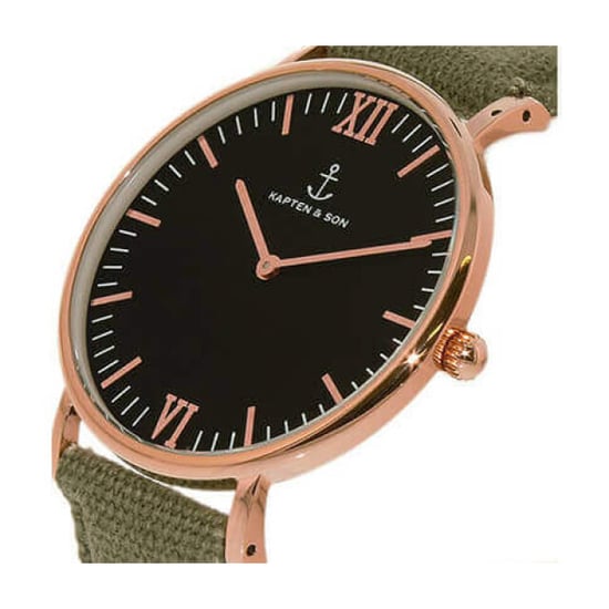Kapten & Son Horloge black olive canvas campina 4251145223762 - Image 6