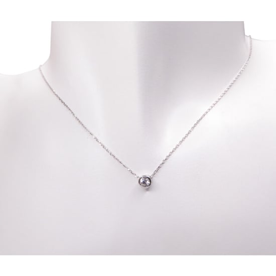 Christian 14 karaat ketting solitaire - Image 2