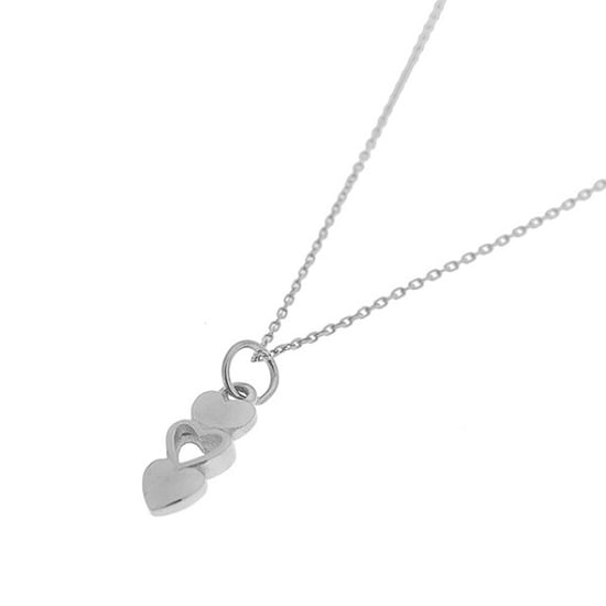 Label Kiki Ketting open heart silver - Image 1