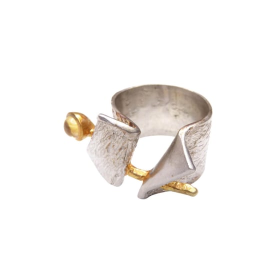 Christian Zilveren citrien ring - Image 1