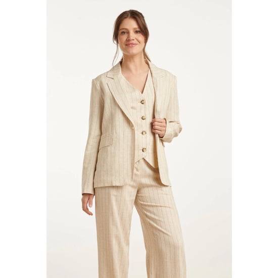 Smashed Lemon 25126 pinstriped linen blazer | - Image 2