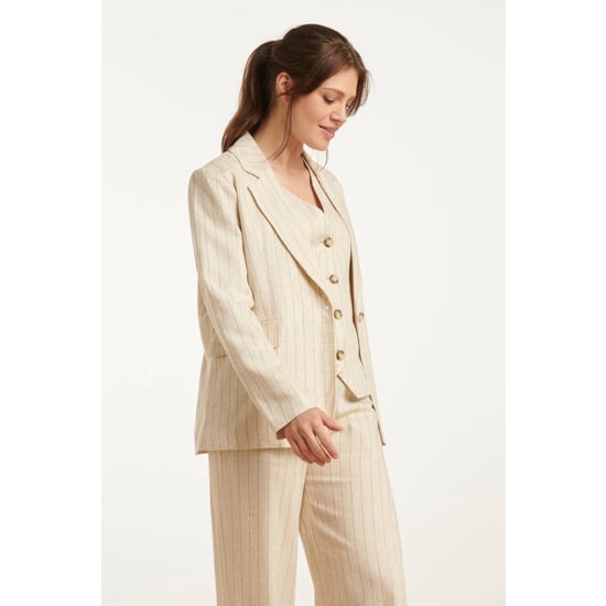 Smashed Lemon 25126 pinstriped linen blazer | - Image 4