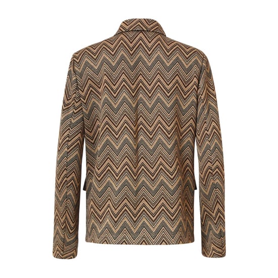 Smashed Lemon Zand en gouden blazer met zigzagprint | - Image 6