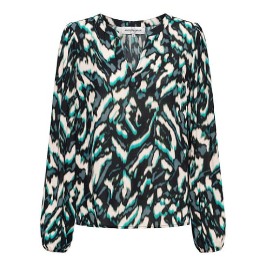 &Co Woman &co women blouse emily mineral green multi - Image 1