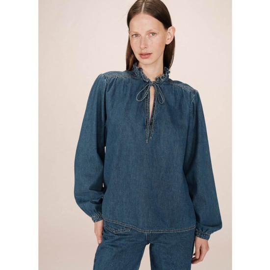 Grace & Mila Salsa blouse strik denim - Image 1