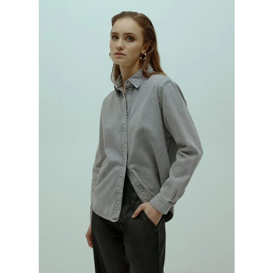 Homage to Denim Denim blouse parelmoer knopen - Image 3