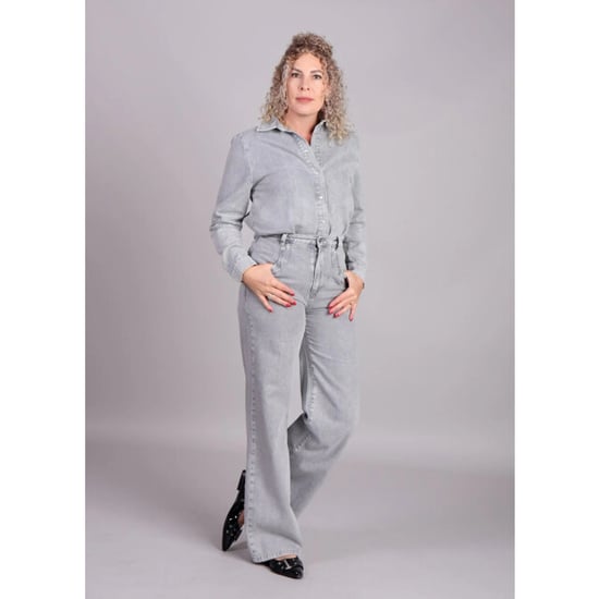 Homage to Denim Denim blouse parelmoer knopen - Image 6