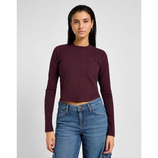 Lee Ls cropped rib tee beet - Image 1