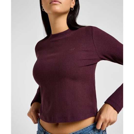 Lee Ls cropped rib tee beet - Image 2