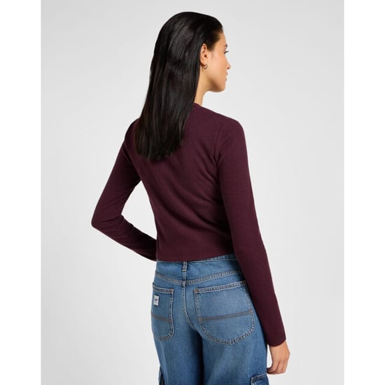 Lee Ls cropped rib tee beet - Image 4