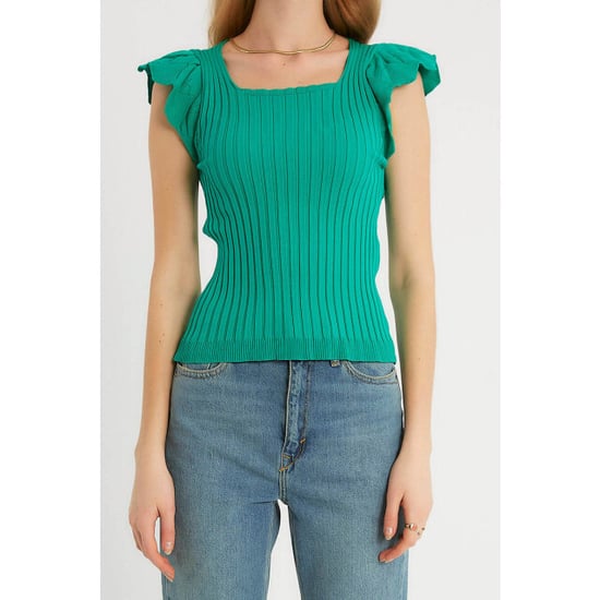 Robin-Collection Elastische ribstof top t93547 - Image 1