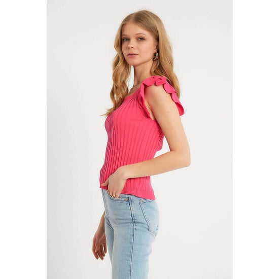 Robin-Collection Elastische ribstof top t93547 - Image 2