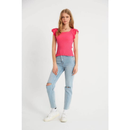 Robin-Collection Elastische ribstof top t93547 - Image 3