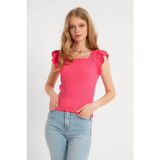 Robin-Collection Elastische ribstof top t93547 - Image 4
