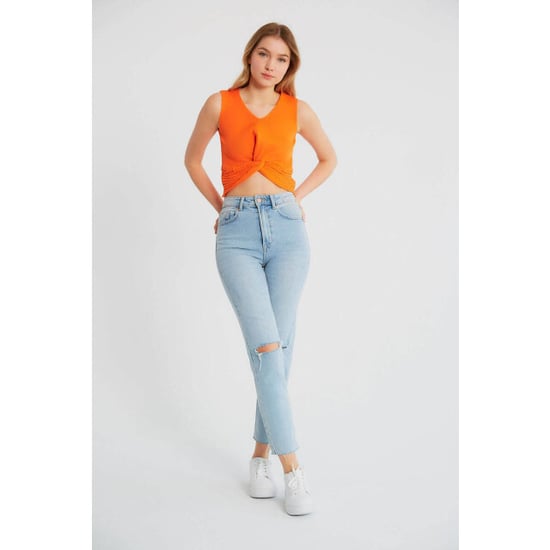 Robin-Collection Elastische ribstof top t93564 - Image 5