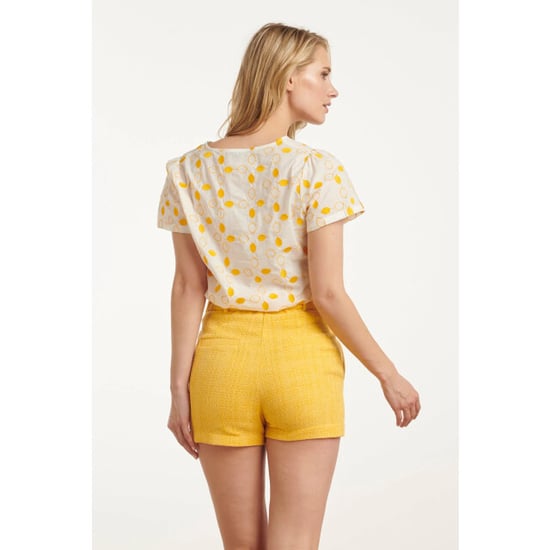 Smashed Lemon 25016 te katoenen blouse met citroen borduursels | - Image 2