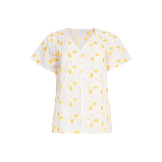 Smashed Lemon 25016 te katoenen blouse met citroen borduursels | - Image 6