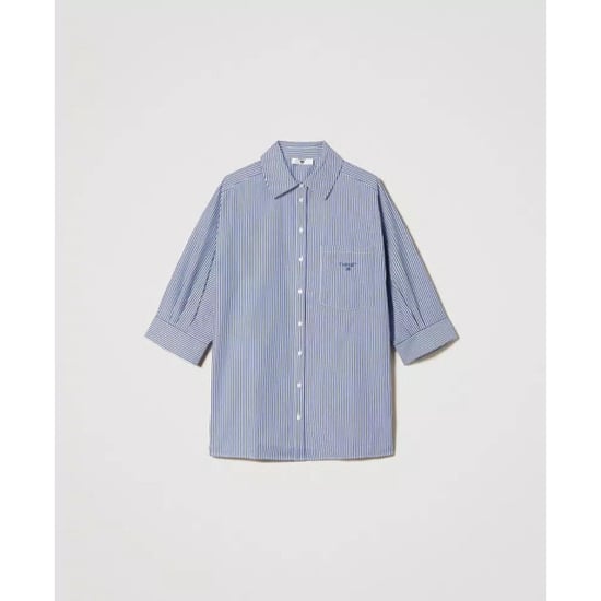 Twin-set Gestreept poplin overhemd met logo voeg toe aan verlanglijst € 159,00 - Image 2