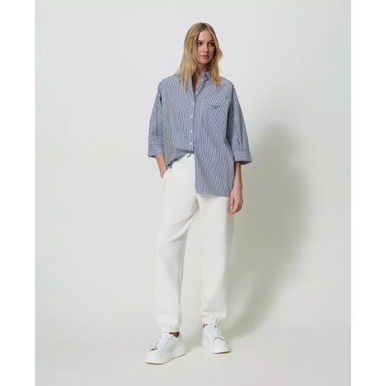 Twin-set Gestreept poplin overhemd met logo voeg toe aan verlanglijst € 159,00 - Image 3