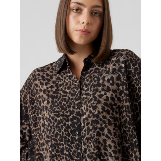 Vero Moda Vmkittie mdot ls oversize shirt wvn dessin - Image 3