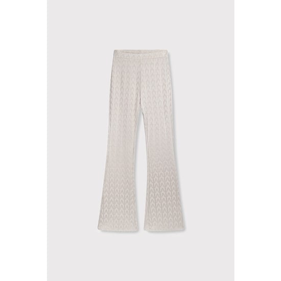 Alix The Label Ladeis knitte a jzquard pant taupe - Image 1