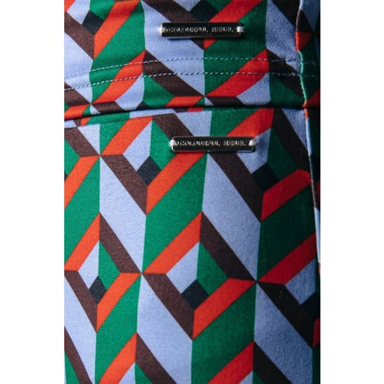 Colourful Rebel Graphic peached extra flare pants color - Image 2
