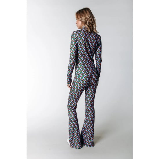 Colourful Rebel Graphic peached extra flare pants color - Image 3