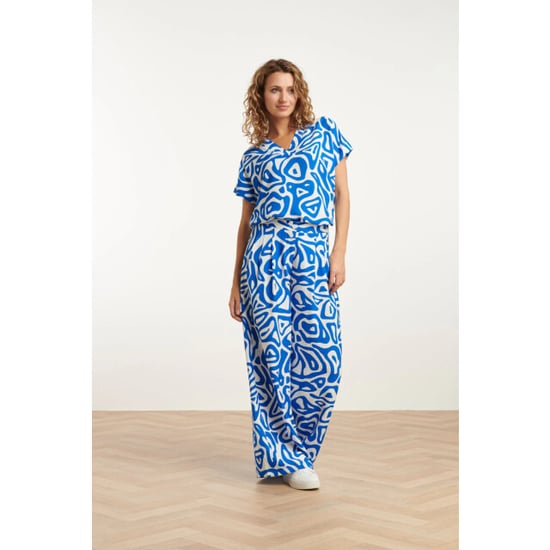Smashed Lemon 25004 wijde broek met te abstracte print | - Image 3