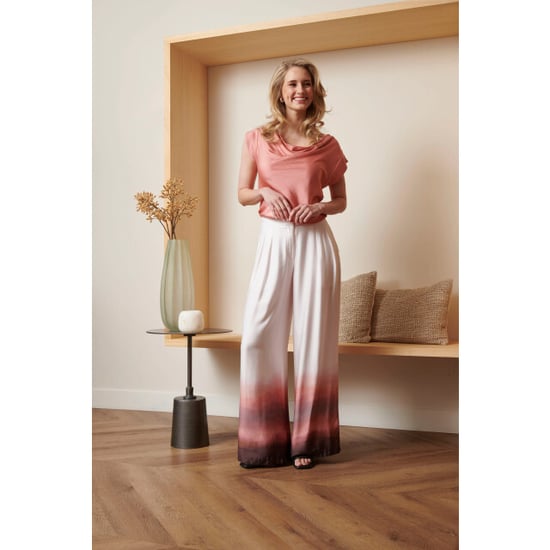 Smashed Lemon 25018 wide leg broekvintage mauve ombre | - Image 2