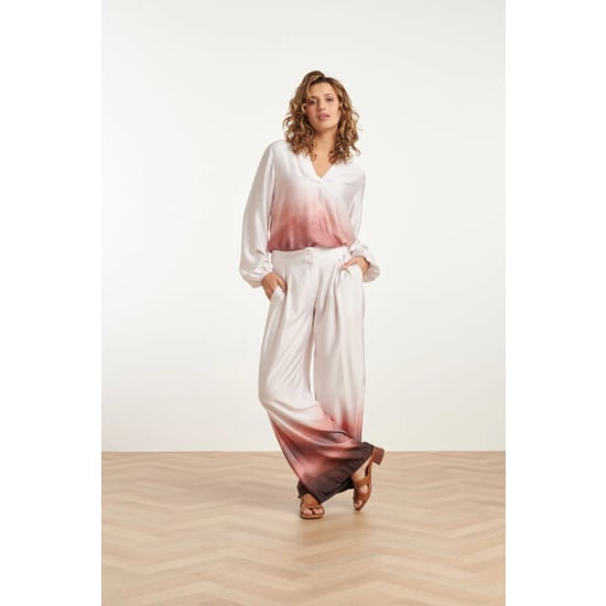 Smashed Lemon 25018 wide leg broekvintage mauve ombre | - Image 4