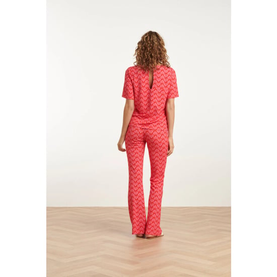Smashed Lemon 25041 flared leggings met schelpenprint | - Image 5