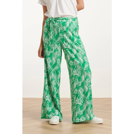 Smashed Lemon 25047 stretchy flowy broek met bladprint | - Image 4