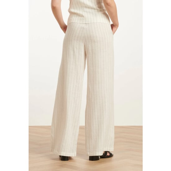 Smashed Lemon 25131 te pinstripe linnen broek | - Image 3