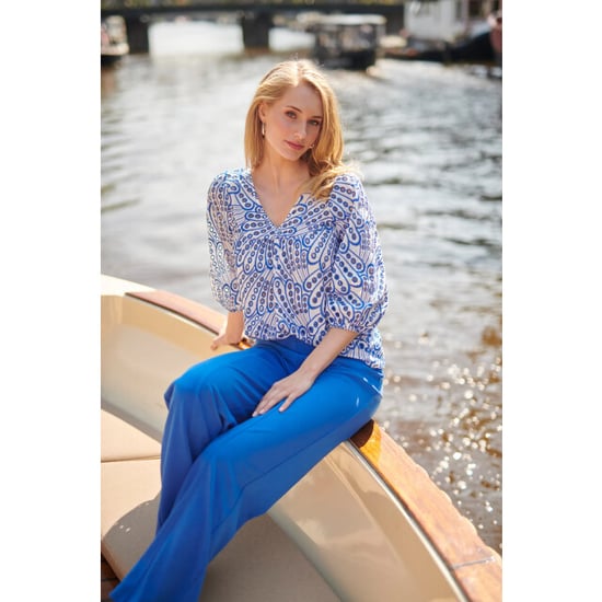 Smashed Lemon 25140 wide straight leg stretch broek | - Image 5