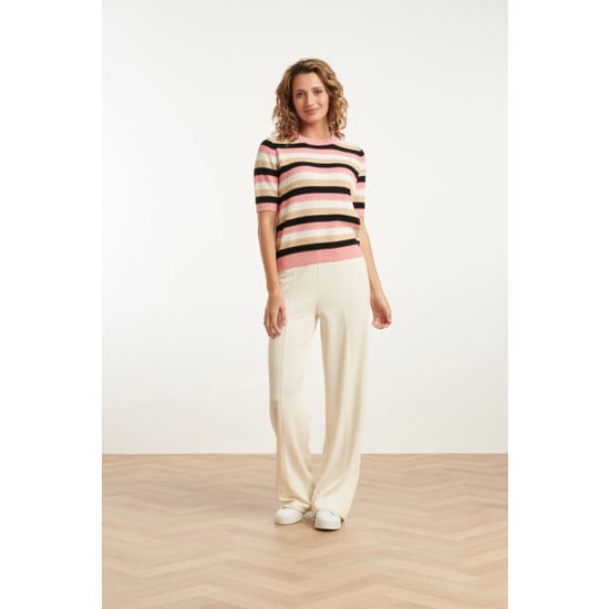 Smashed Lemon 25140 wide straight leg stretch broek | - Image 2