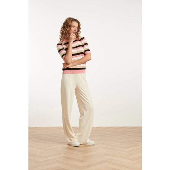 Smashed Lemon 25140 wide straight leg stretch broek | - Image 4