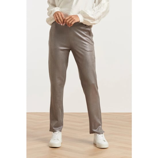 Smashed Lemon Damesglanzende metallic broek | - Image 4