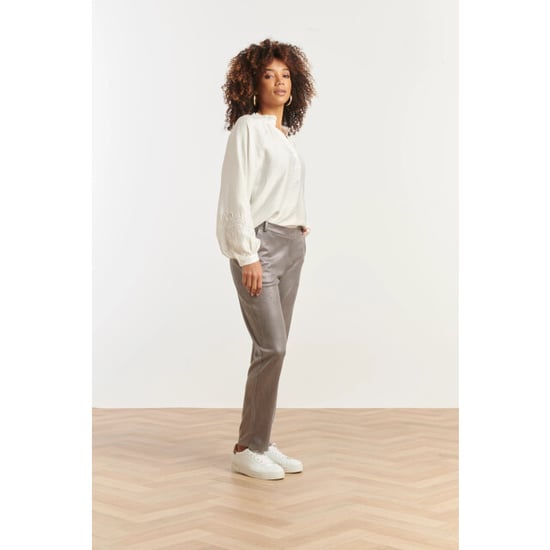 Smashed Lemon Damesglanzende metallic broek | - Image 5