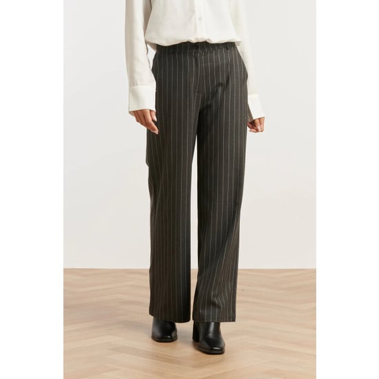 Smashed Lemon Grijs en wit pinstriped broek | - Image 1
